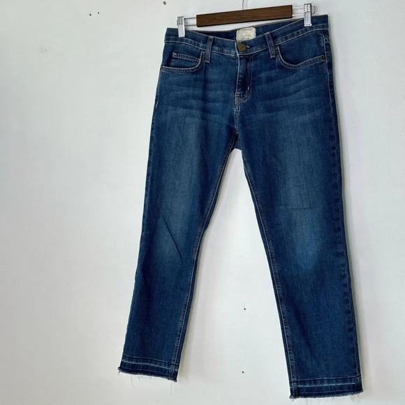 Current/Elliott The Cropped Straight Jean Stagecoach Released Hem Size 26 - Picture 11 of 11
